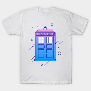 Vaporwave Tardis T-Shirt